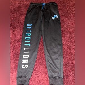 Detroit Lions Youth Jogger Sweatpants 14-16 NFL Ultra Game Fleece Teal